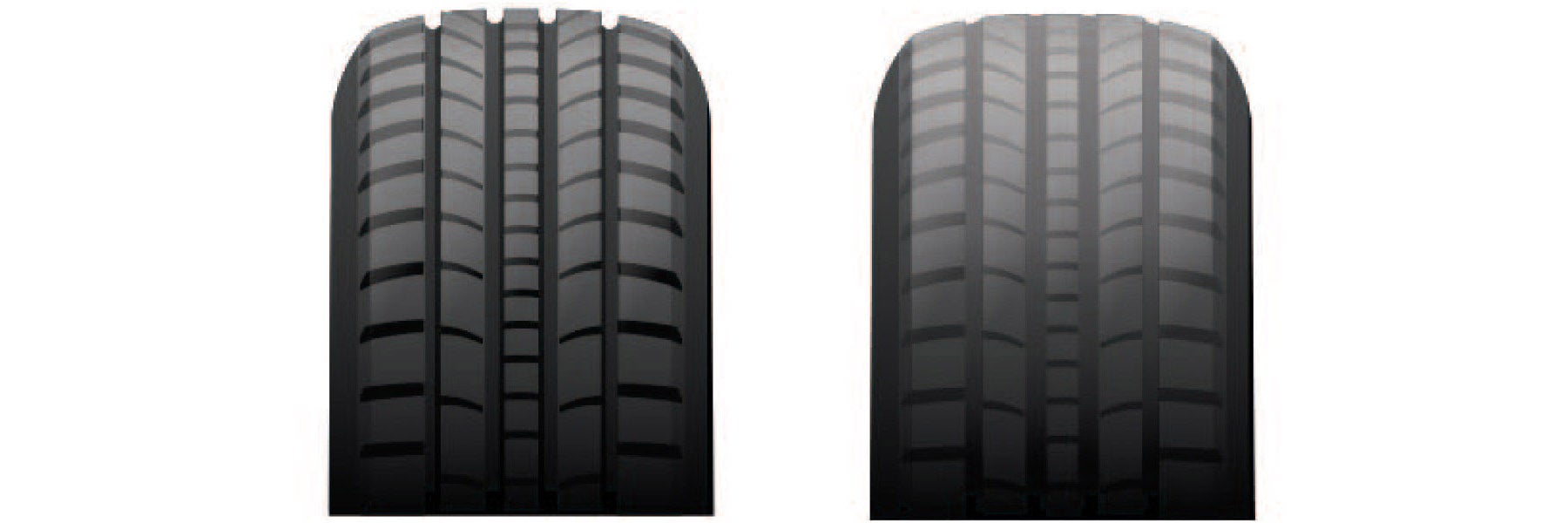 Tire tread depth comparison at Bill Dodge Kia Of Saco in Saco ME