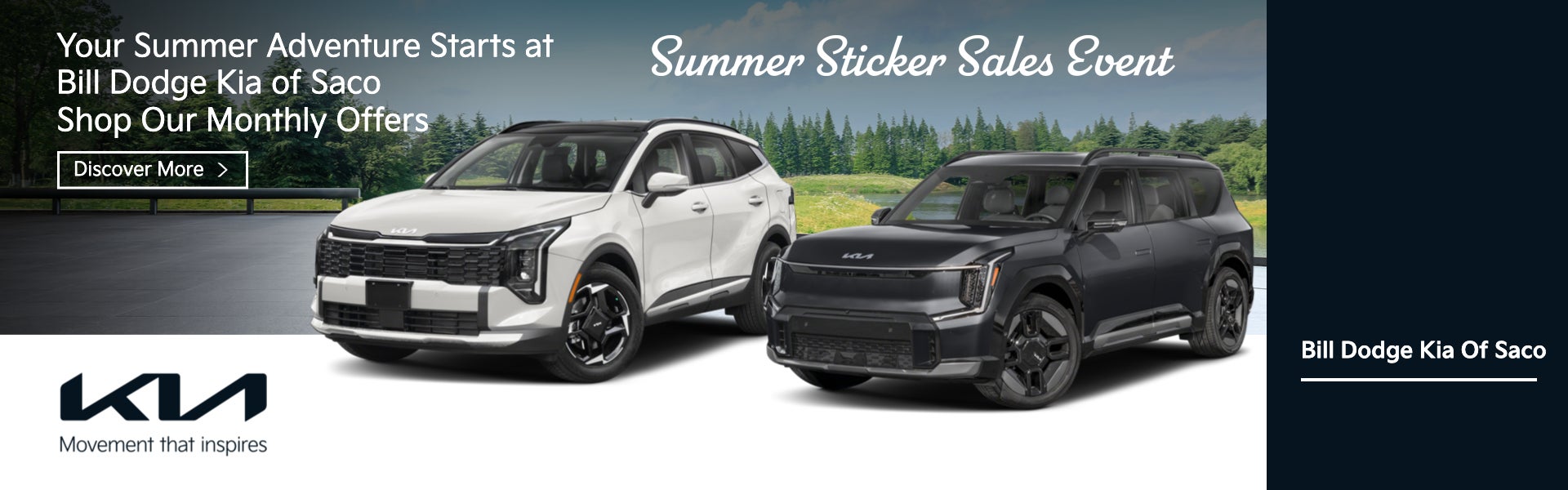Your Summer Adventure Starts at Bill Dodge Kia of Saco Shop 