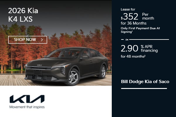 2026 Kia K4 LXS Special Offer