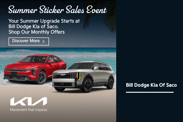 Your Summer Upgrade Starts at Bill Dodge Kia of Saco.